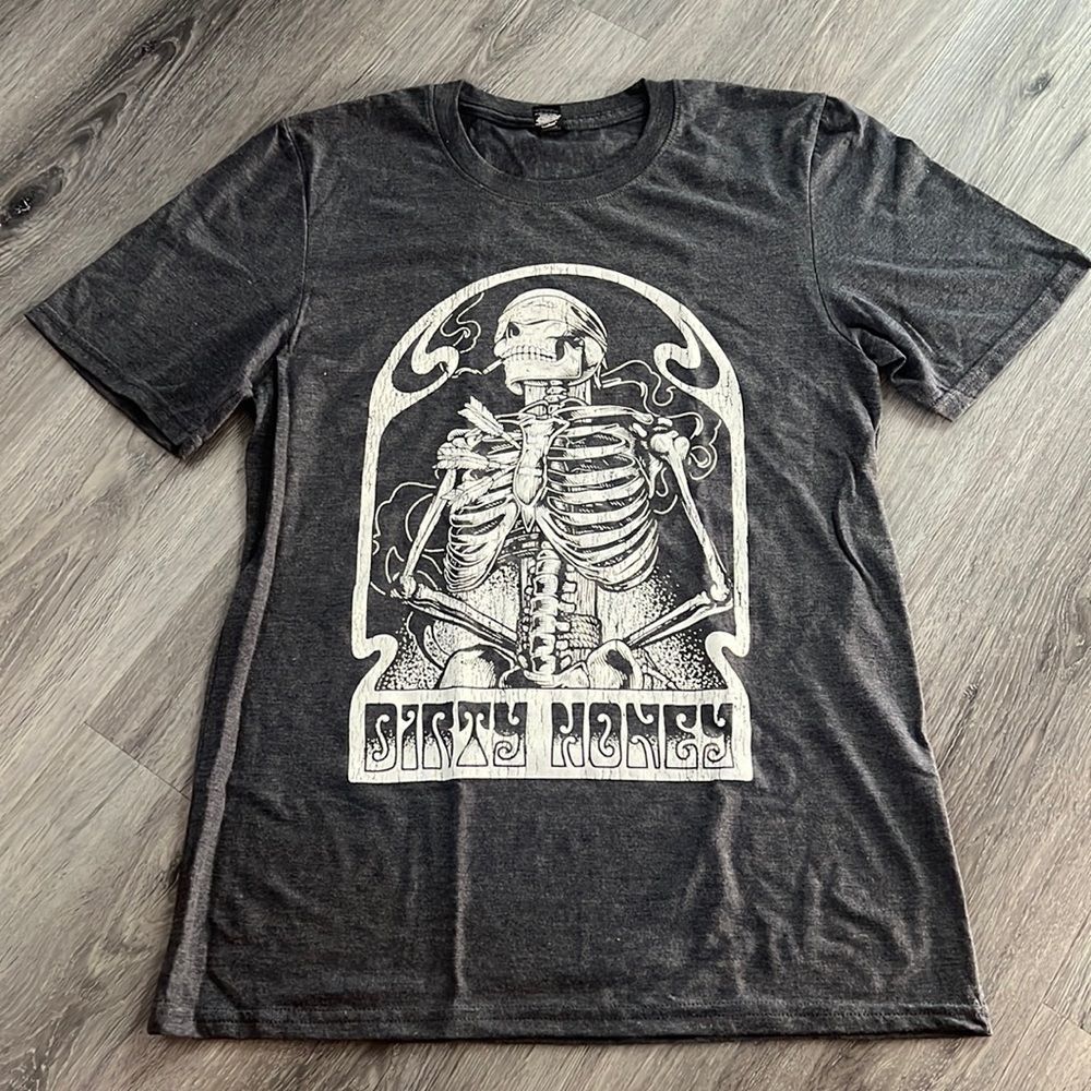 Dirty Honey Merch T-shirt, gray, Small, NWOT